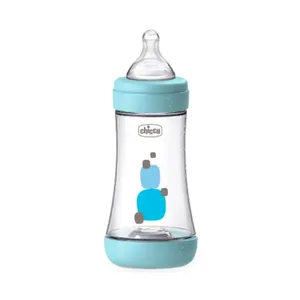 Mamadeira Chicco Perfect 5 Fluxo Médio 2m+ Azul 240ml