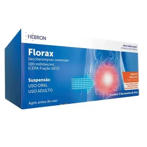 Florax SM 100 milhões/ml Suspensão Oral Adulto 5 Flaconetes 5ml