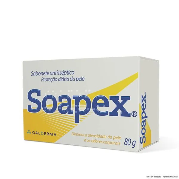 Sabonete em Barra Facial Soapex Antisséptico 80g