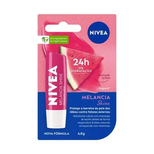 Hidratante Labial Melancia Shine Brilhoso 4,8 g Nivea NIVEA Hidratante Labial Melancia Shine Hidratação Profunda 4,8 g