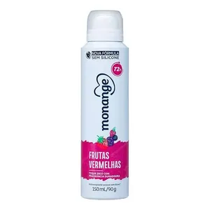 Desodorante Antitranspirante Monange Feminino Frutas Vermelhas 150ml Aerossol