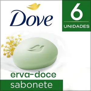 Sabonete em Barra Dove Erva-Doce e Camomila 90g com 6un