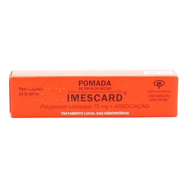Pomada Imescard 125 + 000625 + 5 + 075Bisnaga Com 25G + Aplicador