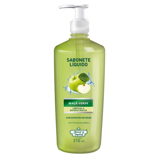 Sabonete Liquido Flores e Vegetais Maçã-Verde 310ml