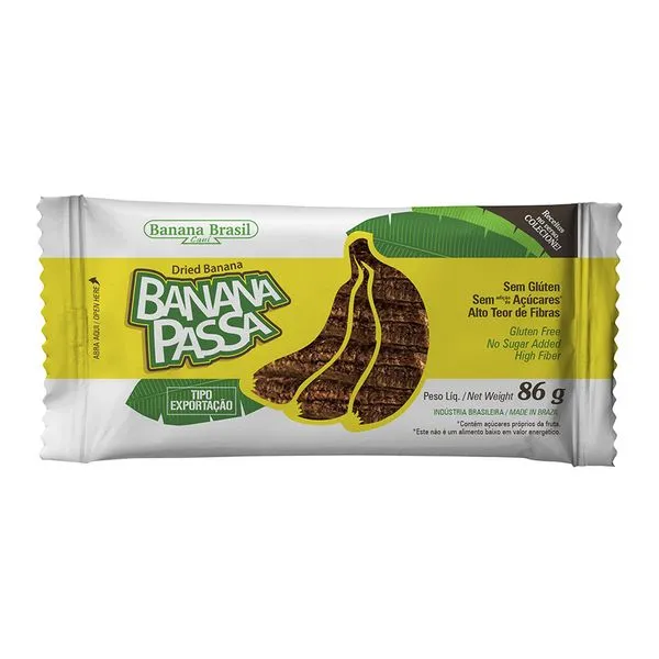 Banana Passa Orgânica Banana Brasil 86g