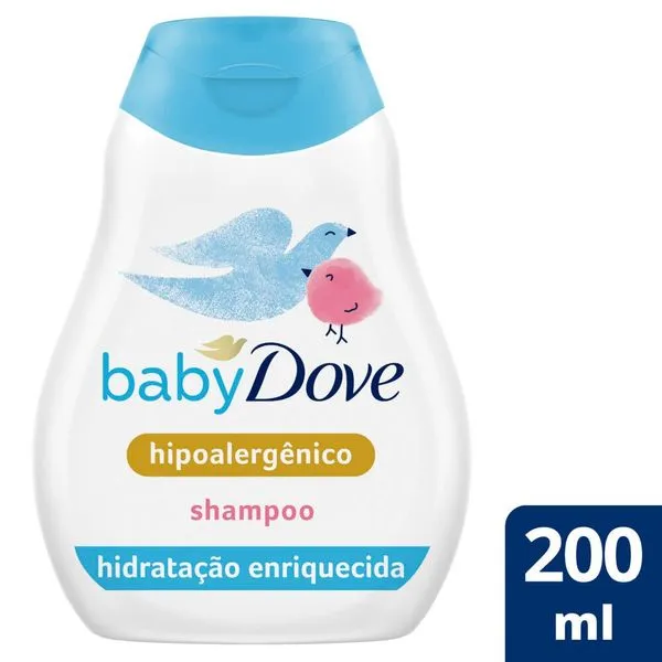Shampoo Baby Dove Hidratação Enriquecida 200ml