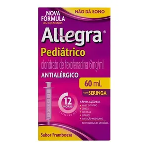 Antialérgico Infantil Allegra Pediátrico 6mg/ml 60ml + Seringa Dosadora