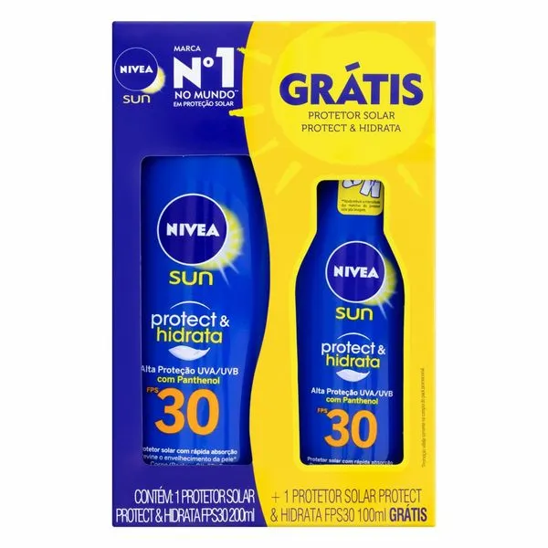 Kit Protetor Solar Protect&Hidrata Fps 30 200ml+Protect&Hidrata Fps 30 100ml