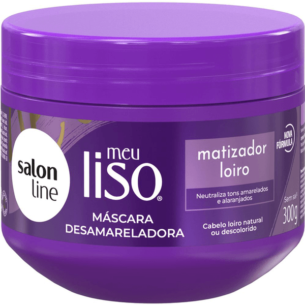 Máscara Capilar Salon Line Meu Liso Matizador Loiro 300g