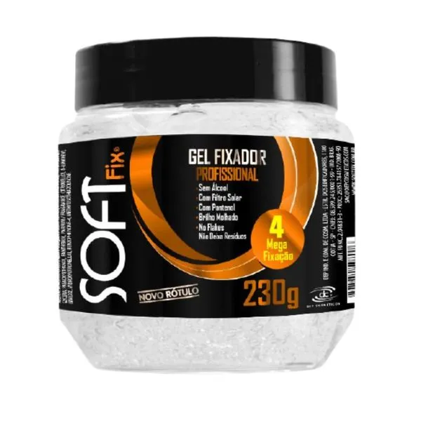 Gel Fixador Softfix Incolor 230g Pote