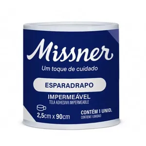 Esparadrapo Impermeável Branco 2,5cm X 90cm - Missner