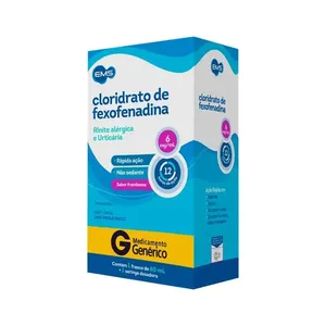 Fexofenadina Ems 60ml Suspensao+seringa 6mg/ml Generico
