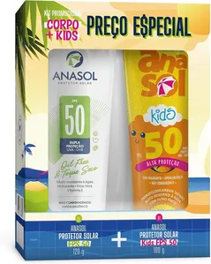 Kit Protetor Solar Corporal Infantil FPS 50 Anasol 120g+100g
