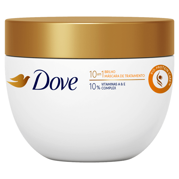 Máscara de Tratamento Dove Brilho 10 em 1 Pote 270g