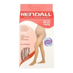 Meia Calça Média Compressão Kendall Gestante M Mel Sem Ponteira Com Elástico