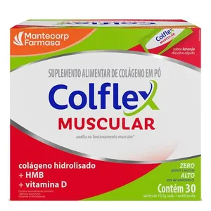 Colágeno Colflex Muscular Sabor Laranja 30 Sachês