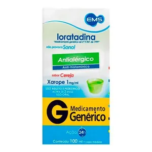 Antialérgico Loratadina 1mg/ml Genérico EMS 100ml