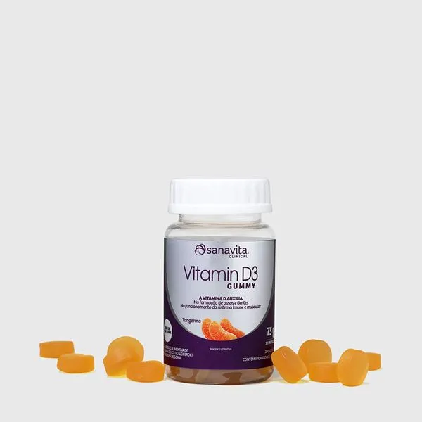 Vitamin D3 Gummy Tangerina. 75g | 30 doses