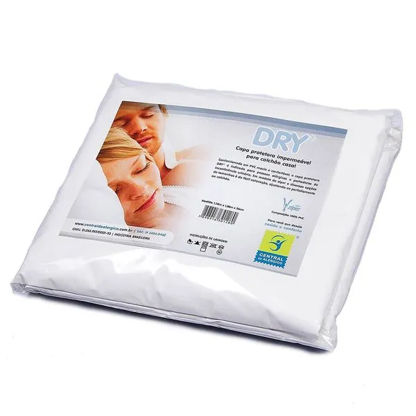 Capa Protetora Impermeável Para Colchão de Casal DRY