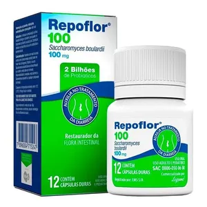 Probiótico Repoflor 100mg 12 Cápsulas