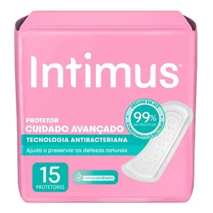 Absorvente Protetor Diário Intimus® Tecnologia Antibacteriana 15 Unidades