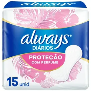 Protetor Diário Always Diários com Perfume 15 Unidades