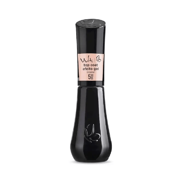 Esmalte Vult 5 Free Top Coat Efeito Gel Incolor 8ml