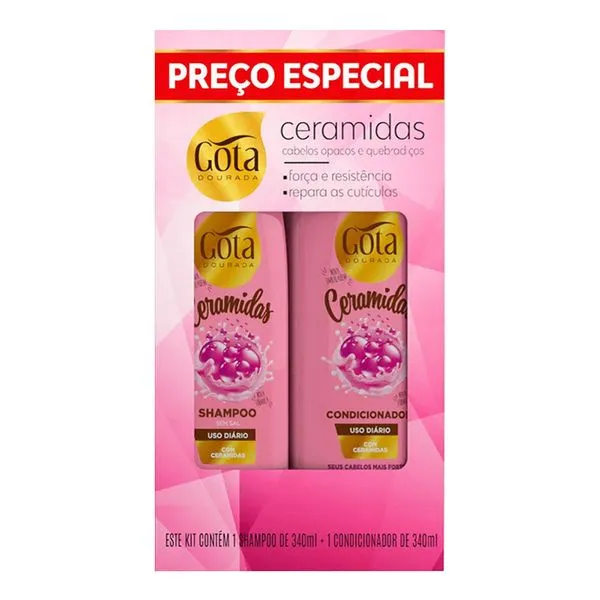 Kit Shampoo Gota Ceramidas 340ml + Condicionador 340ml