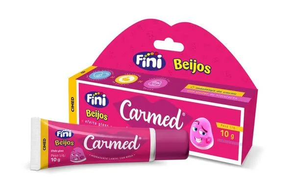 Hidratante Labial Carmed Fini Beijos com Cor Efeito Gloss 10g