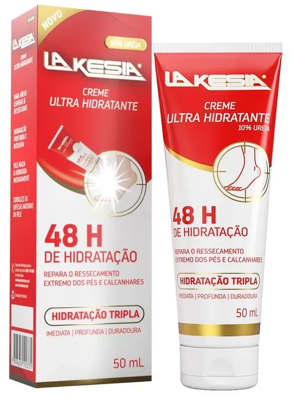 Creme para os Pés Lakesia Ultra Hidratante 10% Ureia 50ml