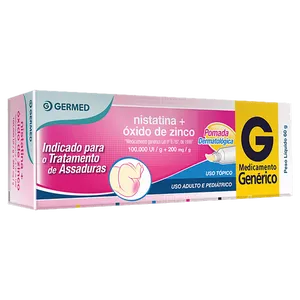 Nistatina + Óxido de Zinco 60g Pomada - Germed
