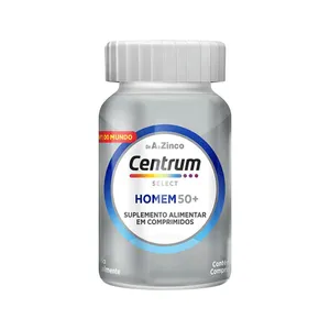 Suplemento Vitamínico Centrum Select Homem 50 + Vitaminas de A a Z 60 Comprimidos