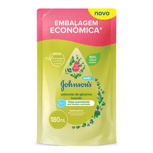 Sabonete Líquido Johnson's Baby Glicerina Lavanda 180ml Refil