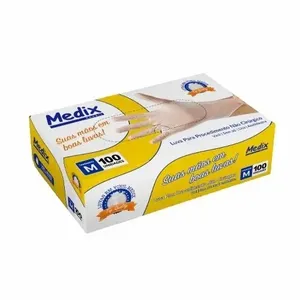 Luvas de Procedimento Top Quality Medix M Caixa com 100 unidades