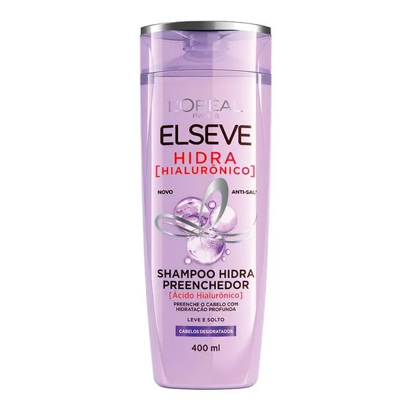 Shampoo Elseve L'Oréal Paris Preenchedor Hidra Hialurônico, 400ml