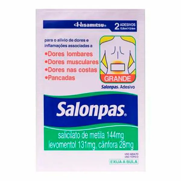 Analgésico e Anti-inflamatório Salonpas Adesivo Grande 2 unidades