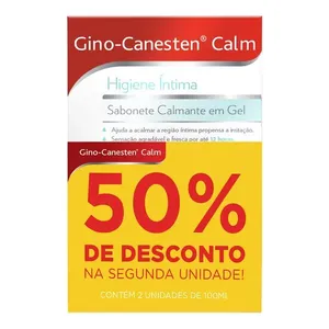 Sabonete Íntimo em Gel Gino-Canesten Calm 2 Unidades de 100ml