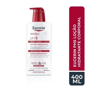EUCERIN Loção Hidratante Corporal pH5 400ml, Pele Sensível, Dexpantenol, Glicerina