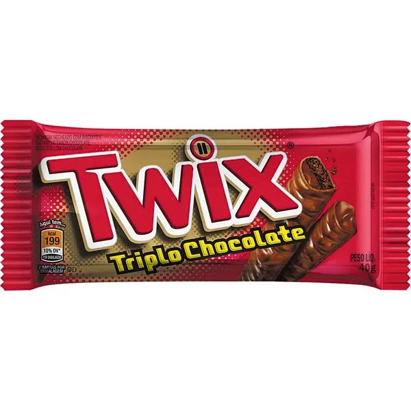 Barra de Chocolate Twix Triplo 40g