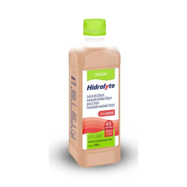 Hidralyte 45 Sabor Guaraná Solução Oral 500ml