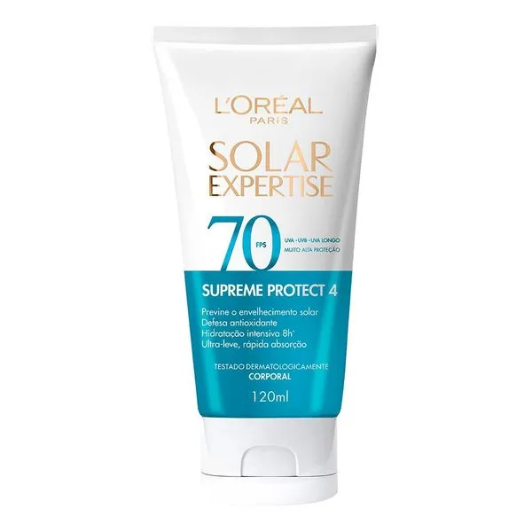 Protetor Solar Corporal L'Oréal Paris Solar Expertise Supreme Protect 4 FPS70 120ml