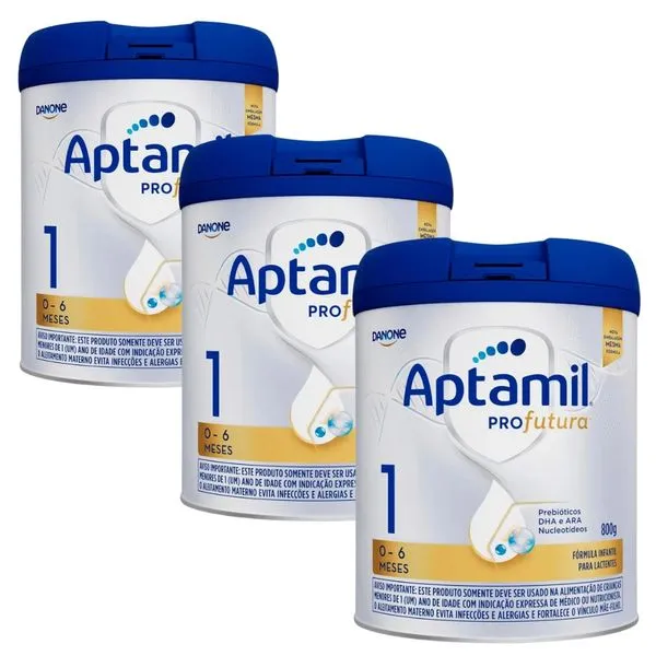 Kit Aptamil Profutura 1 Fórmula Infantil 800g 6 unidades