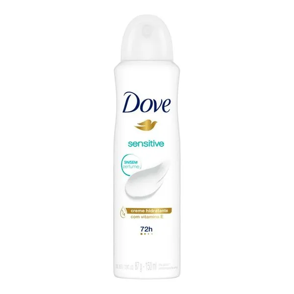 Desodorante Aerosol Dove Sensitive Sem Perfume 150ml