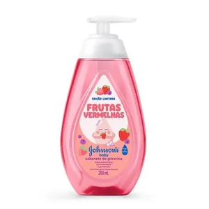Sabonete Líquido Johnsons Baby De Glicerina Frutas Vermelhas 200ml