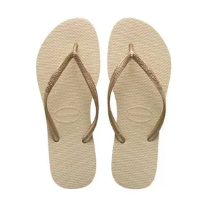 Sandálias Havaianas Slim Lisa Areia/Dourado Claro 37/38