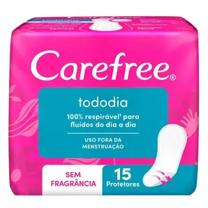 Protetor Diário Carefree Todo Dia Sem Fragrância 15 unidades