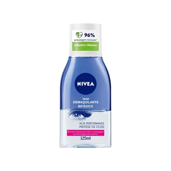 Loção de Limpeza Nivea Demaquilante Olhos Bifásico 125ml