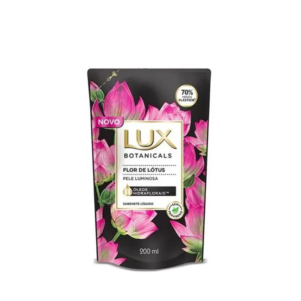 Sabonete Líquido Lux Botanicals Flor de Lótus Refil 200mL