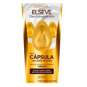 Creme de Tratamento Elseve Capsula Óleo Extraordinário 3 Unidades Creme de Tratamento Elseve Capsula Oleo Extraordinario 3 Unidades