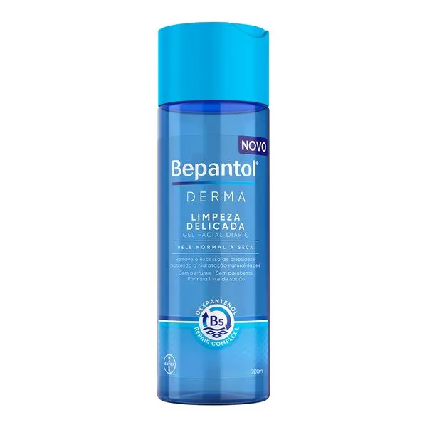 Gel de Limpeza Facial Diário Bepantol Derma 200ml